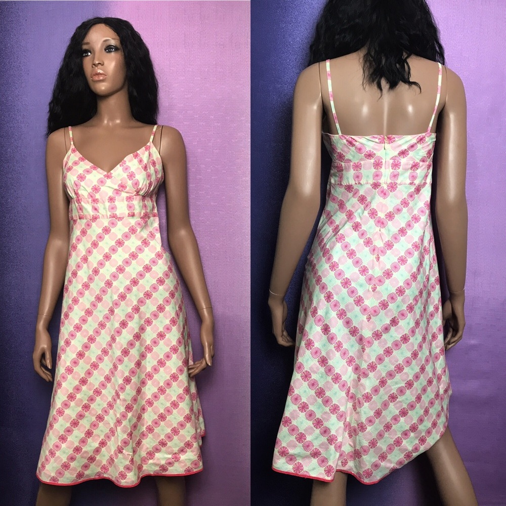 Y2K J.CREW Floral Summer Cotton Dress